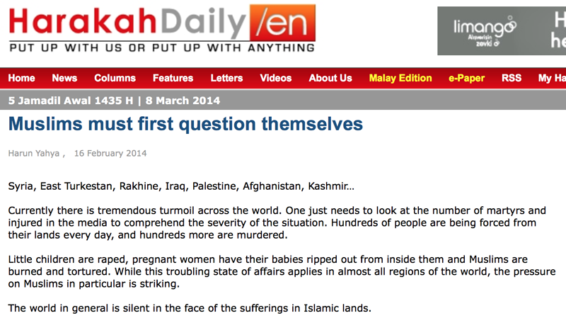 Les musulmans doivent d'abord se poser des questions || Harakah Daily